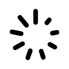 Loading icon isolated on white background