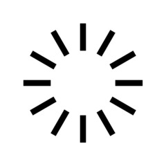 Loading icon isolated on white background