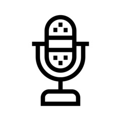 Microphone icon isolated on white background