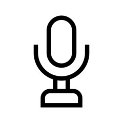 Microphone icon isolated on white background