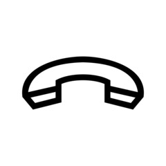 Phone icon isolated on white background