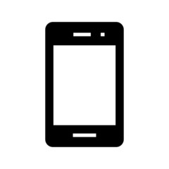 Smartphone icon isolated on white background