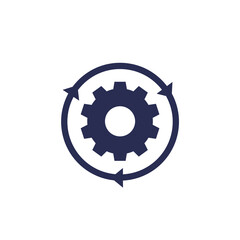 Integration or integrate icon on white