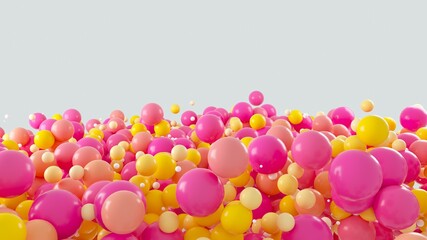 バルーンの可愛いキュートな素材。プリティーなデザインに合います