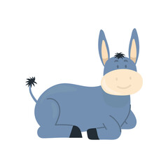 cute cartoon donkey
