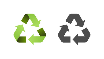 Obraz premium Recycle icon sign symbol vector design