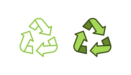 Recycle icon sign vector design