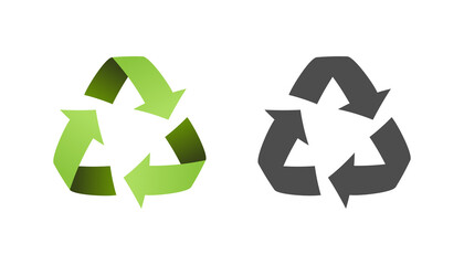 Recycle icon sign vector design