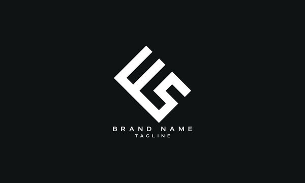 FS, ULS, SF, Abstract initial monogram letter alphabet logo design