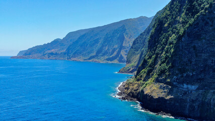beautiful coast line in Madeira