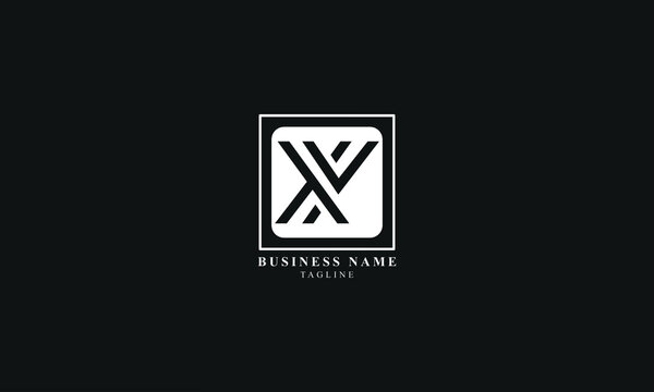 XY, YX, Abstract initial monogram letter alphabet logo design