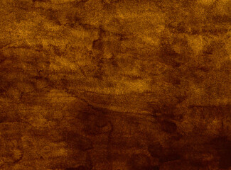 Watercolor dark brown color background texture, hand painted. Old watercolor deep brown backdrop. Art abstract with copy space for banner, poster, wallpaper, backdrop. 
