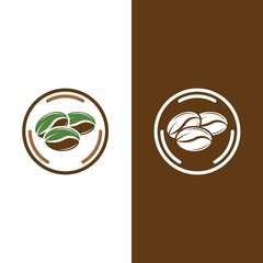 coffee bean icon vector