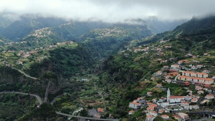 beautiful green landscape in Madeira