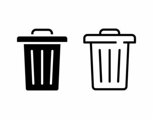 trash can vector icon