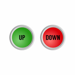 up and down sign buttons