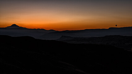 The mountains of Cappadocia, Turkey.