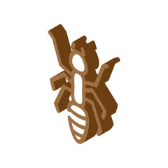 ant animal isometric icon vector. ant animal sign. isolated symbol illustration