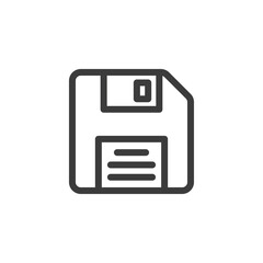 Fototapeta premium Floppy disk icon or save button icon concept