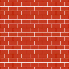 Seamless pattern with red bricks