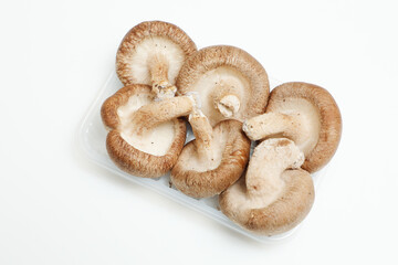 パックに入った椎茸