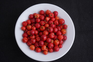 Malpighia glabra is a tropical fruit of the Malpighiaceae family. Acerola are among those with the...