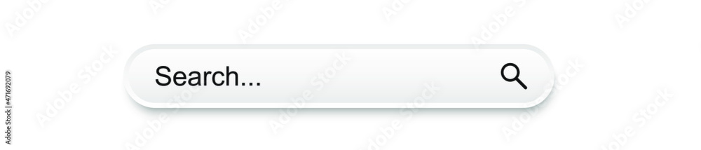 Poster search bar design element. search bar for website and ui, mobile apps. vector illustration