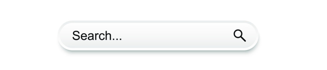 Search bar design element. Search Bar for website and UI, mobile apps. Vector illustration