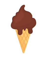 melted chocolate ice cream