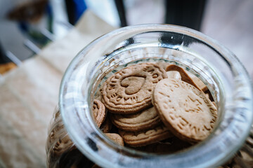 Homemade shortbread cookies. Christmas cookies. Gingerbreads.