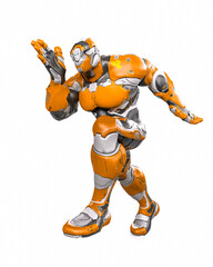 future soldier is marching in white background