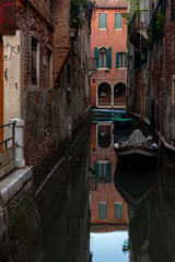 Fototapeta na wymiar Venice is a unique city on the water, the most amazing and mysterious in Italy. 