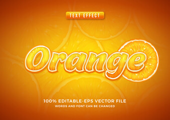 Orange Text Effect