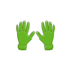 Fototapeta premium gloves logo icon design template vector