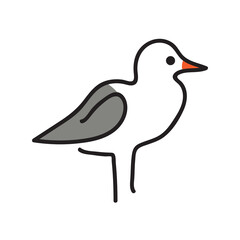 Print Simple bird icon part 2, good for icon and t-shirt, simple and minimalis