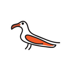 Print Simple bird icon part 1, suitable for icon and t-shirt, simple with nice color