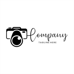 signature photography logo, minimalist logo, photography logo vector
