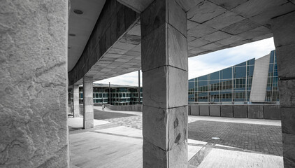 Fototapeta premium The City of Culture of Galicia in Santiago de Compostela, Spain.