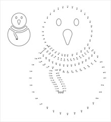 Snowman Icon Dot To Dot Y_2111001