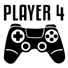 player 4 logo inspirational quotes typography lettering design