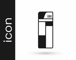 Black Lighter icon isolated on white background. Vector