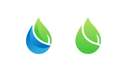 Green water logo design