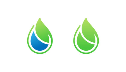 Green water logo design