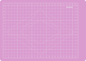 Vector Paper template Design, Format A4 Metric 297x210mm. Grid template for sketch and technical drawing.