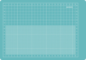 Vector Paper template Design, Format A4 Metric 297x210mm. Grid template for sketch and technical drawing.