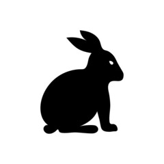 rabbit icon design template vector isolated illustration