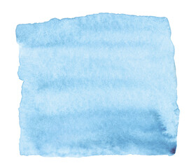 Obraz premium Abstract watercolor blue painting with paper texture