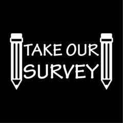 Survey icon isolated on dark background