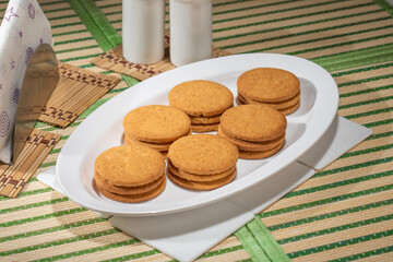 Stack of biscuits