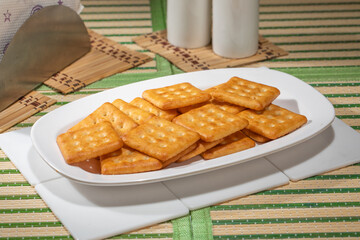 Stack of biscuits